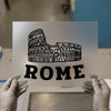 Coliseum Rome City Outline | DTF Transfer Ready to Press | Travel Landmark Heat Transfer