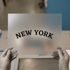 New York Arched Text | DTF Transfer Ready to Press | Classic Style Heat Transfer