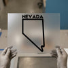 Nevada State Outline Map | DTF Transfer Ready to Press | Minimalist Heat Transfer