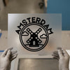 Amsterdam Windmill | DTF Transfer Ready to Press | Iconic City Heat Transfer