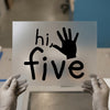 Hi Five Hand Gesture | DTF Transfer Ready to Press | Playful Heat Transfer