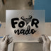 Tornado Illustration | DTF Transfer Ready to Press | Bold Typography Heat Transfer