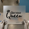 Birthday Queen Crown | DTF Transfer Ready to Press | Celebration Heat Transfer
