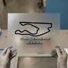 Miami Autodrome Race Track Map | DTF Transfer Ready to Press | Motorsport Style Heat Transfer