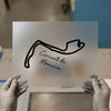 Circuit de Monaco Track Map | DTF Transfer Ready to Press | Motorsport Race Design Heat Transfer
