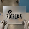 Florida Palm Tree | DTF Transfer Ready to Press | Iconic Beach Style Heat Transfer