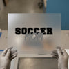 Soccer Mom Design | DTF Transfer Ready to Press | Collegiate Brush Script Heat Transfer