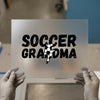 Soccer Grandma Bolt | DTF Transfer Ready to Press | Sporty Distressed Heat Transfer