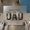 Master Dad | DTF Transfer Ready to Press | Distressed Typography Heat Transfer