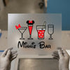 Minnie Bar Cocktails | DTF Transfer Ready to Press | Fun Bar Cart Heat Transfer
