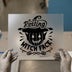 Resting Witch Face Pumpkin | DTF Transfer Ready to Press | Halloween Heat Transfer
