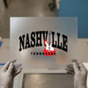 Nashville Arch Guitar | DTF Transfer Ready to Press | Retro Music Heat Transfer
