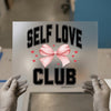 Self Love Club | DTF Transfer Ready to Press | Empowering Bow Heat Transfer