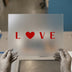 Love Heart | DTF Transfer Ready to Press | Romantic Script Heat Transfer