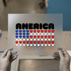 America Flag Hearts | DTF Transfer Ready to Press | Patriotic Heat Transfer