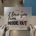 Inside Out Hearts | DTF Transfer Ready to Press | Kids Love Heat Transfer
