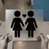 Lesbian Couple Love | DTF Transfer Ready to Press | Minimalist Icon Heat Transfer