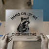 Raccoon Coffee | DTF Transfer Ready to Press | Humorous Distressed Heat Transfer