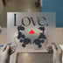Love Hearts Mickey Silhouette | DTF Transfer Ready to Press | Romantic Heat Transfer