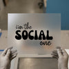 I'm The Social One | DTF Transfer Ready to Press | Retro Type Heat Transfer