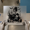 Spooky Readers Skeleton | DTF Transfer Ready to Press | Halloween Heat Transfer