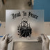 Read in Peace Skeleton | DTF Transfer Ready to Press | Spooky Goth Heat Transfer