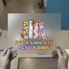 It's a Good Day Read a Book | DTF Transfer Ready to Press | Retro Bookworm Heat Transfer