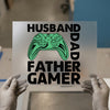 Husband Dad Gamer | DTF Transfer Ready to Press | Gaming Controller Heat Transfer