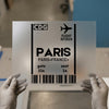 Paris Flight Ticket | DTF Transfer Ready to Press | Travel Aesthetic Heat Transfer