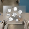 Cosmic Planets DTF Transfer Ready to Press | Doodle Style Heat Transfer