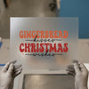 Gingerbread Kisses Christmas Wishes | DTF Transfer Ready to Press | Retro Holiday Heat Transfer