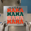 Merry Mama | DTF Transfer Ready to Press | Retro Christmas Heat Transfer