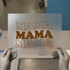 Retro Mama Stack | DTF Transfer Ready to Press | Groovy Heat Transfer