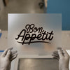 Bon Appetit | DTF Transfer Ready to Press | Elegant Script Heat Transfer