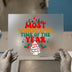 It's The Most Wonderful Time | DTF Transfer Ready to Press | Retro Christmas Heat Transfer