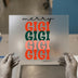 Merry Gigi Repeat | DTF Transfer Ready to Press | Retro Holiday Heat Transfer