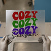 Cozy Season Retro | DTF Transfer Ready to Press | Groovy Heat Transfer