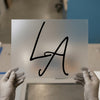 LA Script | DTF Transfer Ready to Press | Elegant Cursive Heat Transfer