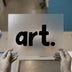 Art. Bold Text | DTF Transfer Ready to Press | Minimalist Heat Transfer