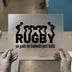 Rugby "No Pads No Helmets" | DTF Transfer Ready to Press | Sports Quote Heat Transfer