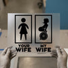 Your Wife Vs My Wife Gym | DTF Transfer Ready to Press | Fitness Humor Heat Transfer