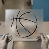 Minimalist Basketball Lines | DTF Transfer Ready to Press | Sporty Line Art Heat Transfer