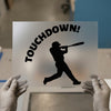 Baseball Player "Touchdown!" | DTF Transfer Ready to Press | Sports Enthusiast Heat Transfer