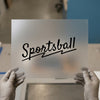 Sportsball Script | DTF Transfer Ready to Press | Retro Athletic Heat Transfer