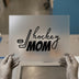 Hockey Mom Script & Puck | DTF Transfer Ready to Press | Sports Mom Heat Transfer