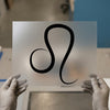 Leo Zodiac Symbol | DTF Transfer Ready to Press | Minimalist Heat Transfer
