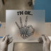 Skeleton Hand 'I'm OK' | DTF Transfer Ready to Press | Retro Style Heat Transfer