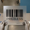 Priceless Barcode | DTF Transfer Ready to Press | Modern Wordplay Heat Transfer
