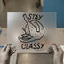 Stay Classy Cat | DTF Transfer Ready to Press | Humorous Line Art Heat Transfer