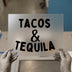 Tacos & Tequila | DTF Transfer Ready to Press | Fun Bubbly Heat Transfer